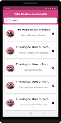 Herbs healing - magick android App screenshot 3